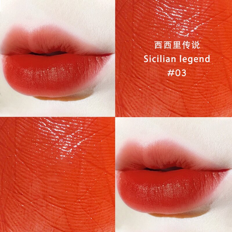 红管唇釉丝绒雾面哑光烂番茄色素颜显白不易掉色唇彩口红一件代发