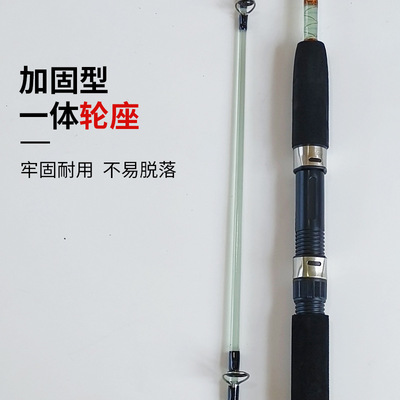 厂家批发透明玻璃钢路亚竿插接筏竿鱼竿1.2-2.7米矶钓竿鱼杆鲫鲤