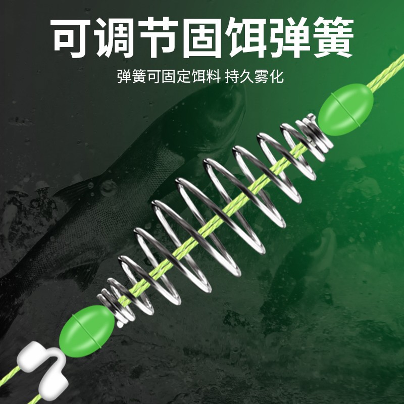 鱼钩绑好子线双钩成品手竿浮钓鲢鳙钓组新型专用弹簧钩鲢鱼钩线组