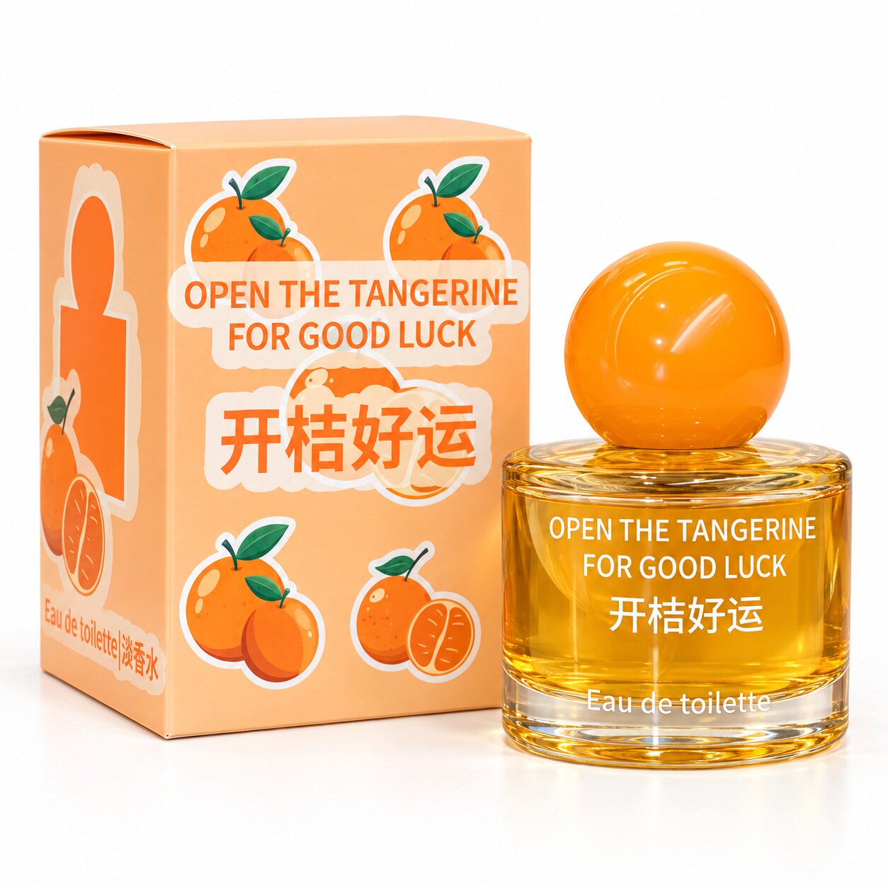 卡其女孩水果味香水 白茶茉莉柑橘蜜桃跨境男女士香水perfume批发