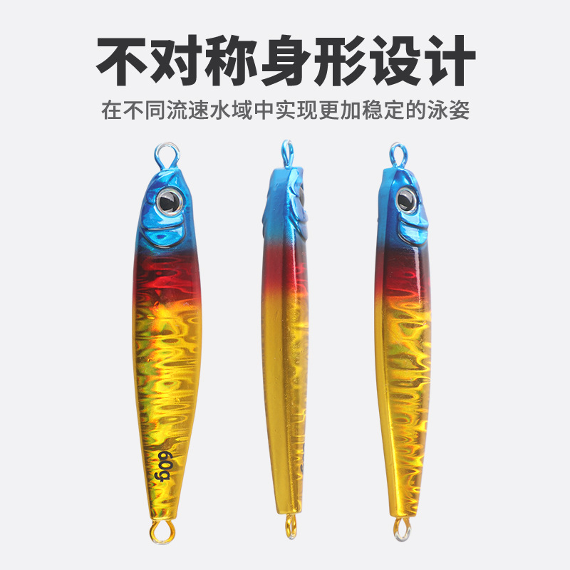 40g60g80g岸投船钓铁板路亚饵鲅鱼马鲛海狼海鲈海钓铅鱼饵