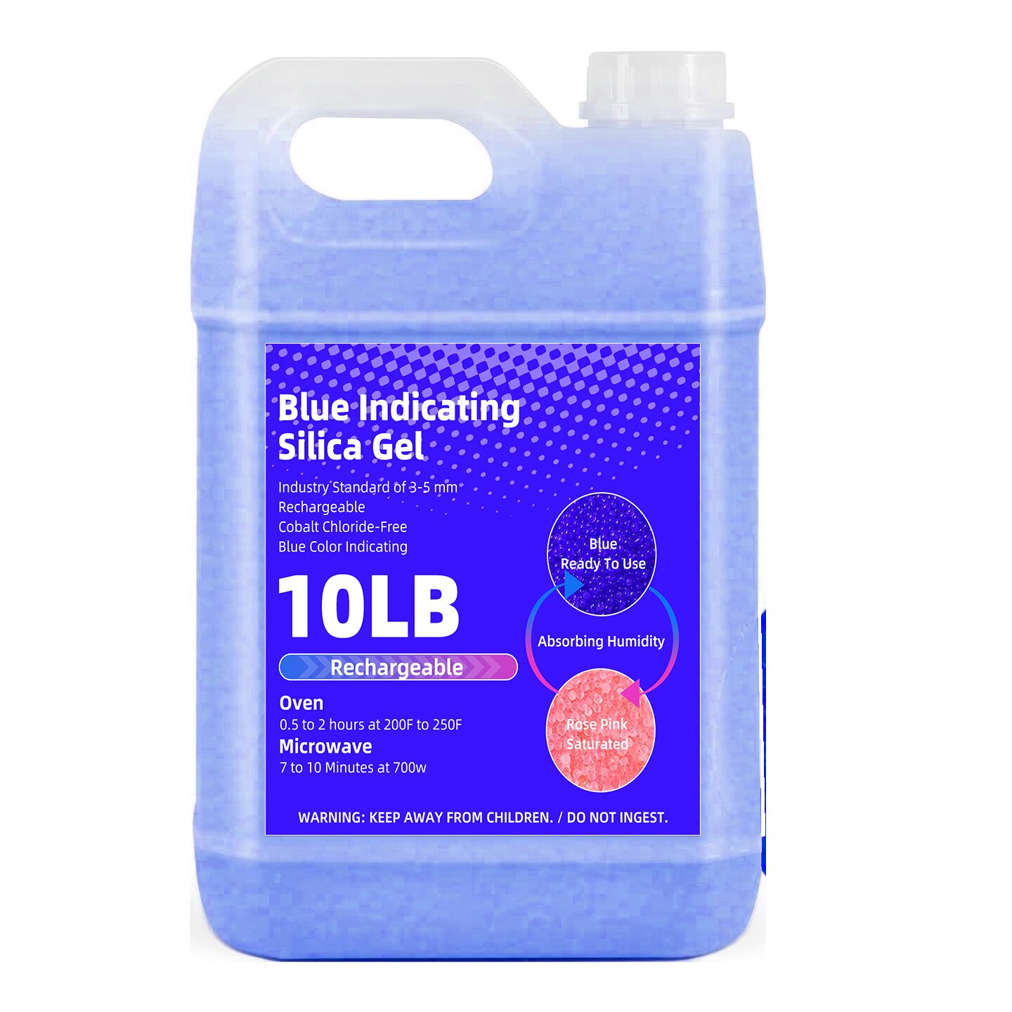 变色硅胶干燥剂1000g桶装蓝色橙色耳蜗鞋帽手工艺相机 钢琴防潮珠