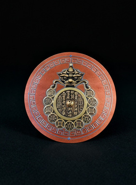 新品创意【解决门口消防栓】山鬼五帝钱大门对大门装饰贴纸批发