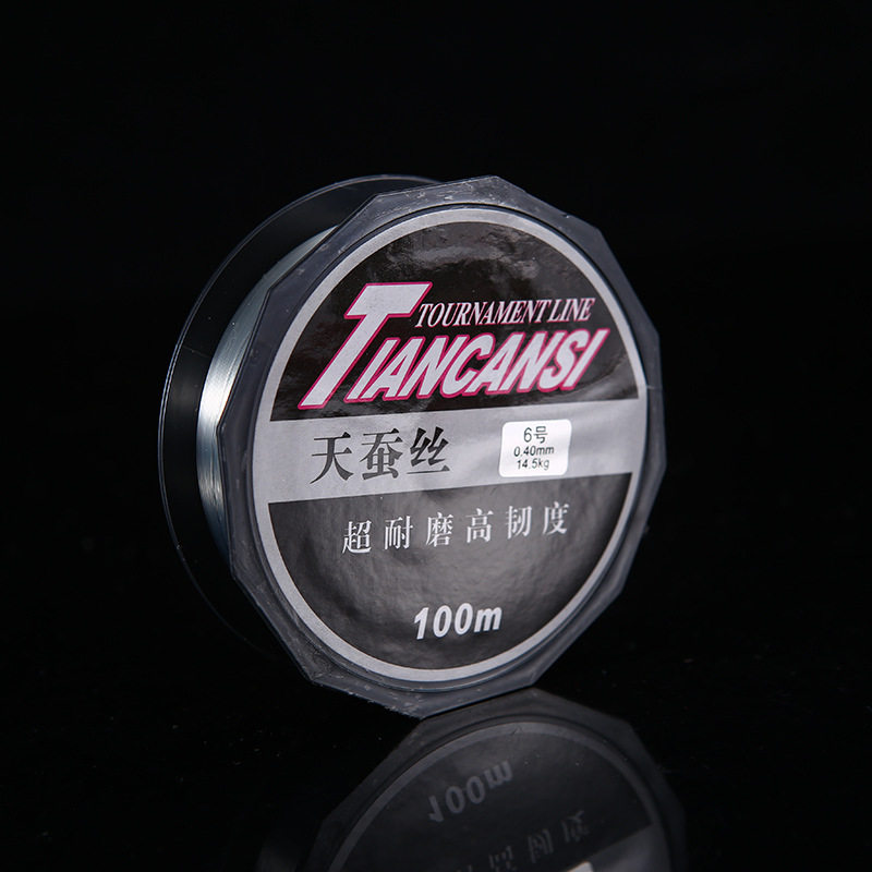 天蚕丝100米尼龙丝鱼线强拉力超柔顺耐磨主线海竿竞技钓鱼线批发