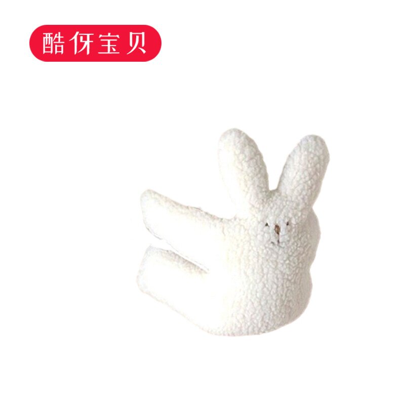 INS小熊羊羔绒玩具儿童防夹手门挡婴儿门上装饰品门挂防夹手门挡