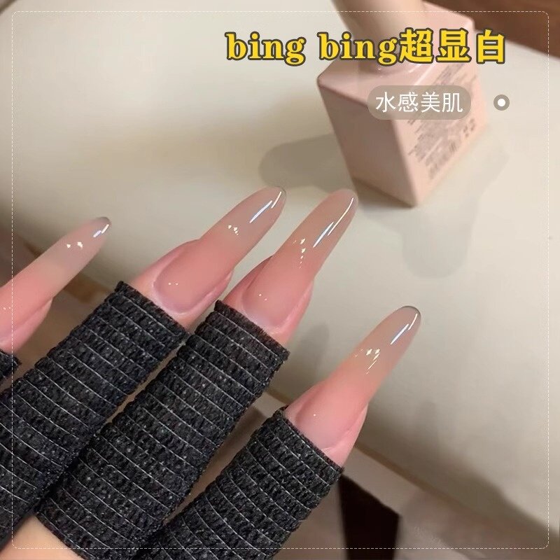 冰透水感美肌指甲油胶2026年流行显白玉脂甄嬛裸色美甲店专用批发