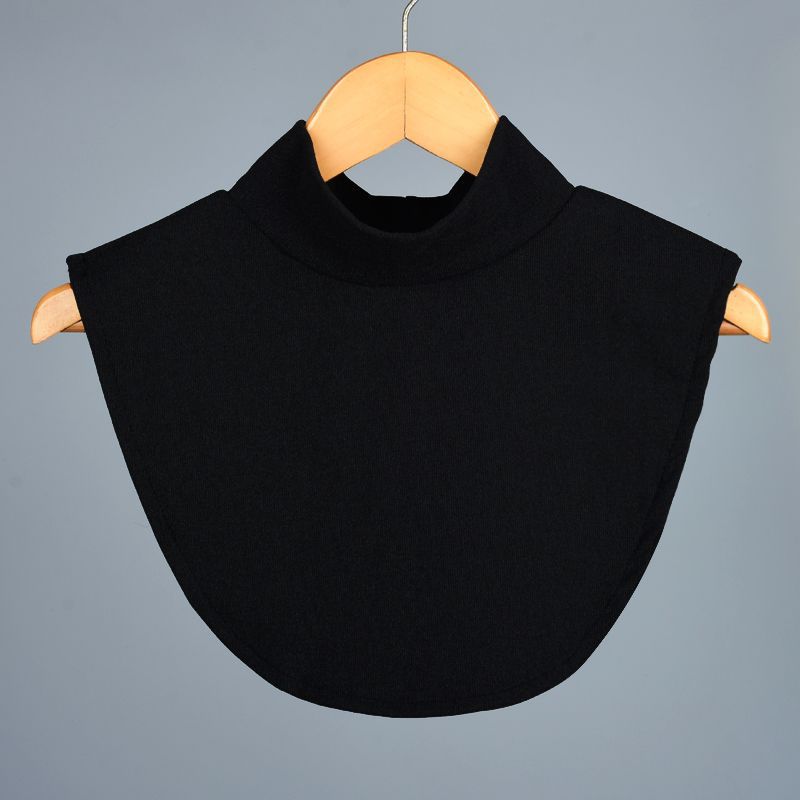 半高领德绒秋冬季立领护颈假领子男女百搭高领搭配毛衣内搭围脖