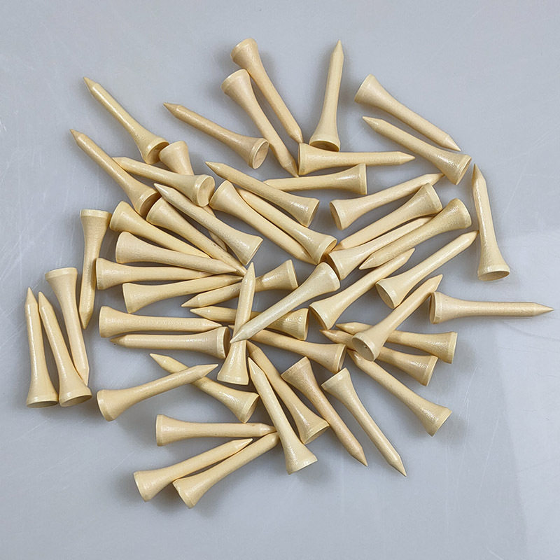 高尔夫球钉球tee golf tee原木钉工厂原竹球钉球座70mm球托厂