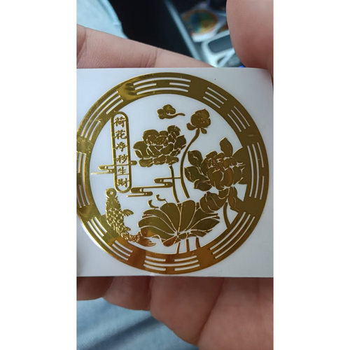 荷花鲤鱼图天官赐福牌卫生间贴纸门对门厨房专用门饰挂件挂画厕所
