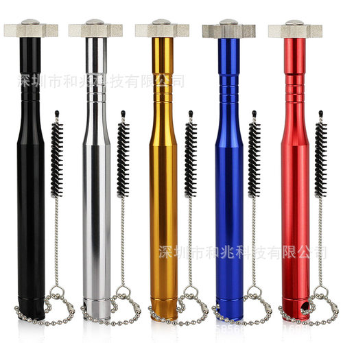 高尔夫球杆头清洁工具 清沟器 带毛刷挂扣便携式挖起杆清洁器配件