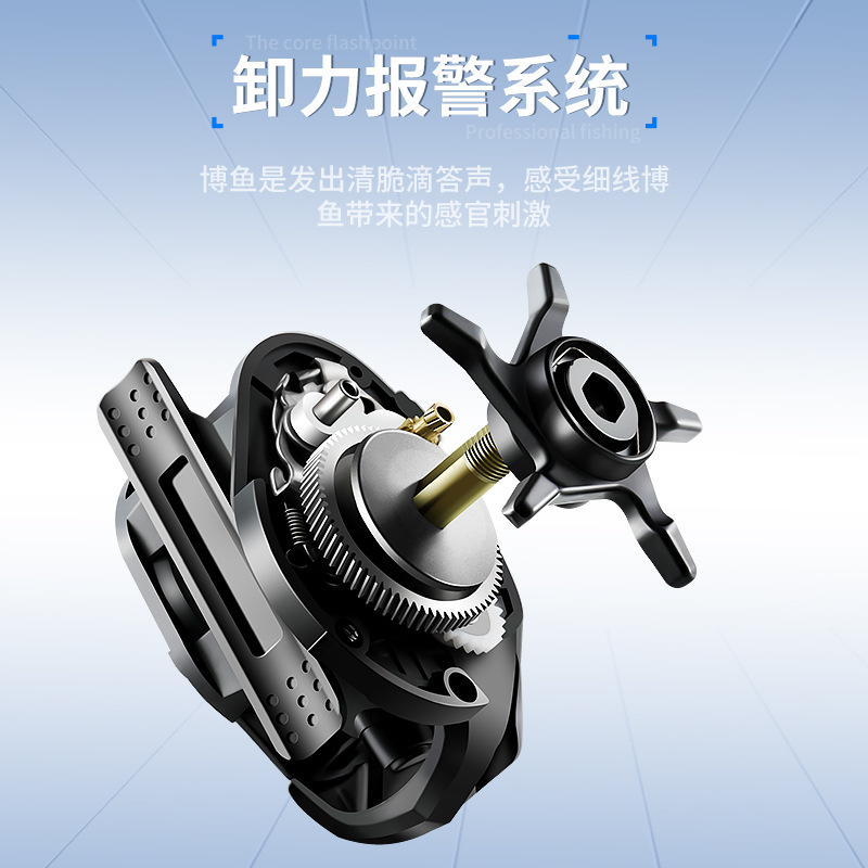 超轻微物水滴轮路亚轮鱼线轮鱼轮碳素马口防炸线渔轮卸力报警装置