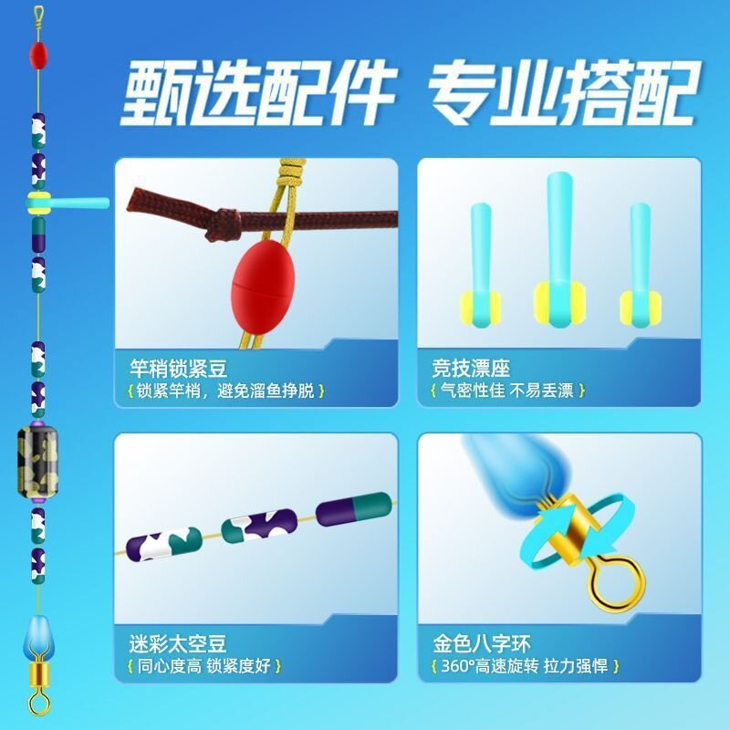 高端钓鱼主线原丝鱼线手工精绑线组成品套装柔软野钓鲫鱼线组
