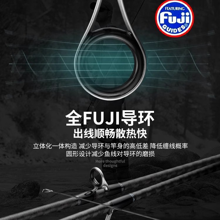 超软UL马口路亚竿高碳空心微物路亚杆FUJI导环枪柄直柄钓鱼竿威海