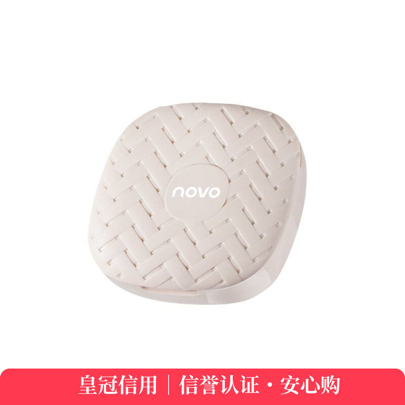 NOVO聚焦光感双层粉饼二合一双色双效提亮定妆贴肤锁妆薄透融肤