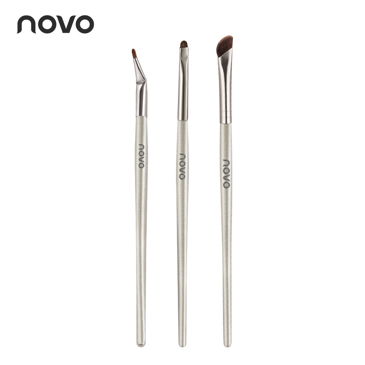 NOVO精准塑形斜角镰刀马毛鼻影刷修容刷动物毛眼部细节晕染化妆刷