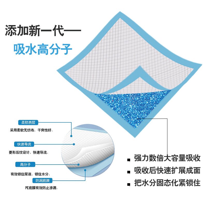 宠物尿垫加厚吸水一次性狗狗尿垫训练尿片厂家100片猫尿垫片