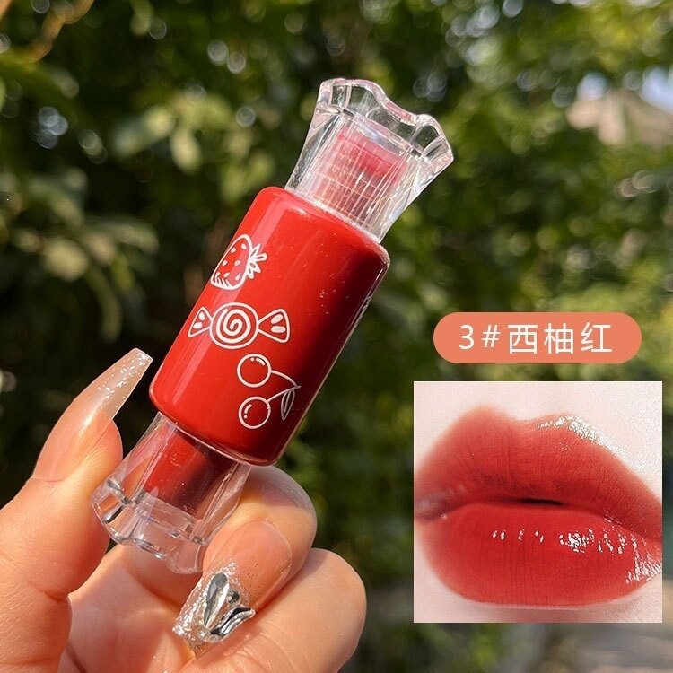 创意糖果不沾杯口红水持久不脱色水光唇釉学生女唇彩 防水染唇液