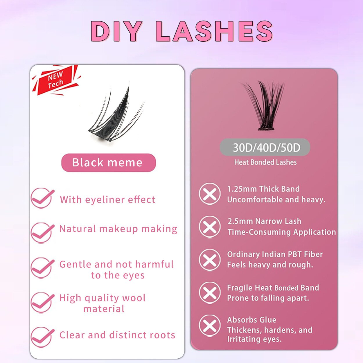 定制亚马逊热销DIY跨境假睫毛temu希音亚马逊欧美假睫毛外贸批发