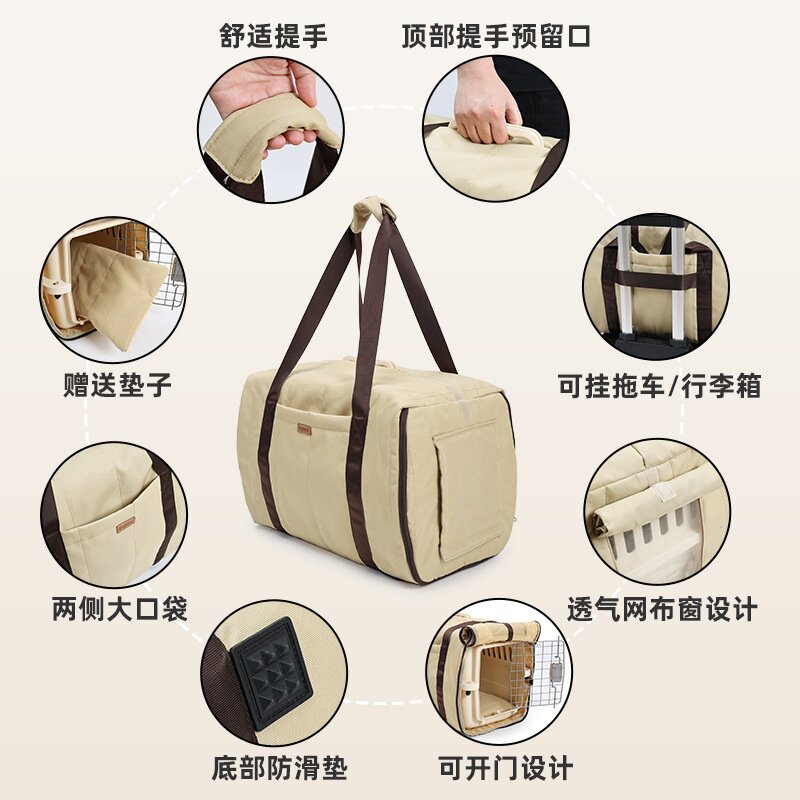 宠物航空箱专用布套猫咪外出居家保暖布套透气手提小狗航空箱布套