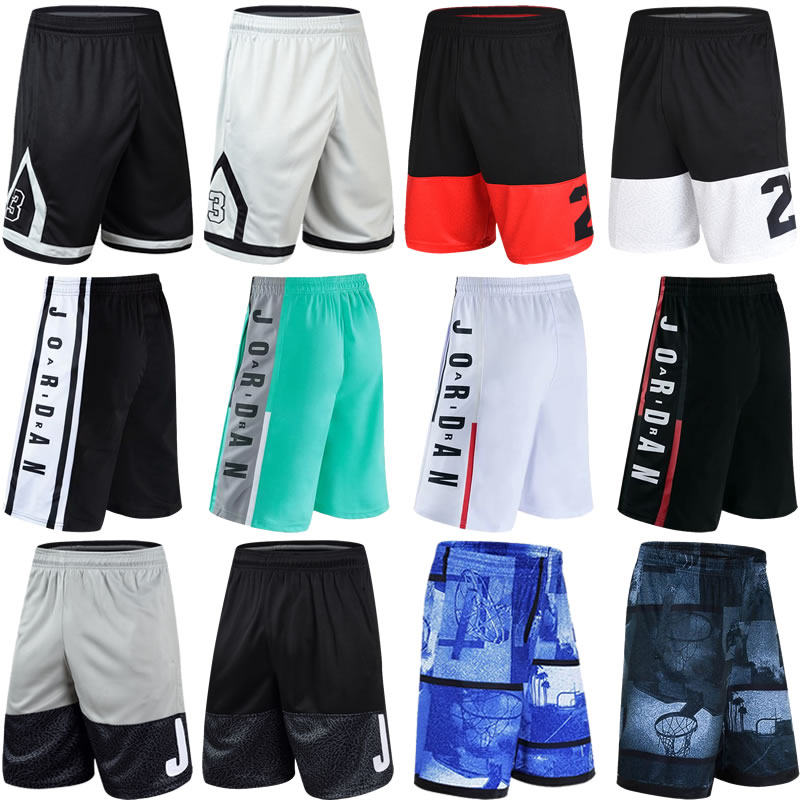 篮球裤运动短裤男跑步透气速干五分裤夏季薄款过膝AJ23号训练短裤