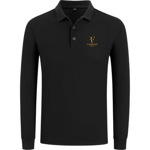 网球polo衫费德勒纪念版拉沃尔杯比赛服春秋冬长袖T恤上衣定制DIY