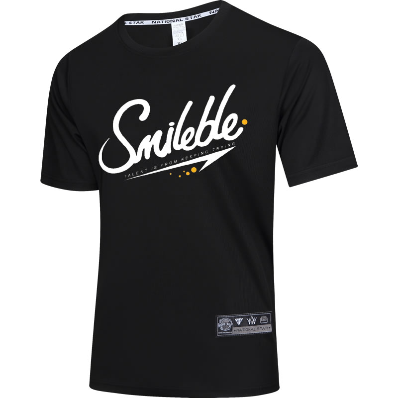 SMILEBLE运动T恤男篮球短袖T速干透气排汗训练美式球衣半袖投篮服