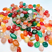 南京雨花石原石天然玛瑙石鹅卵石多肉铺面鱼缸装 饰五彩小石头子