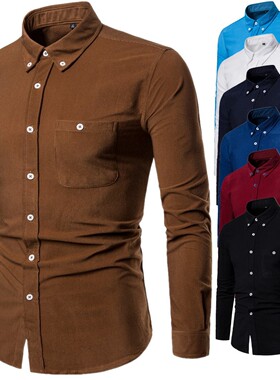 外贸 韩版男士 商务休闲 修身长袖衬衫衣man men s dress shirts