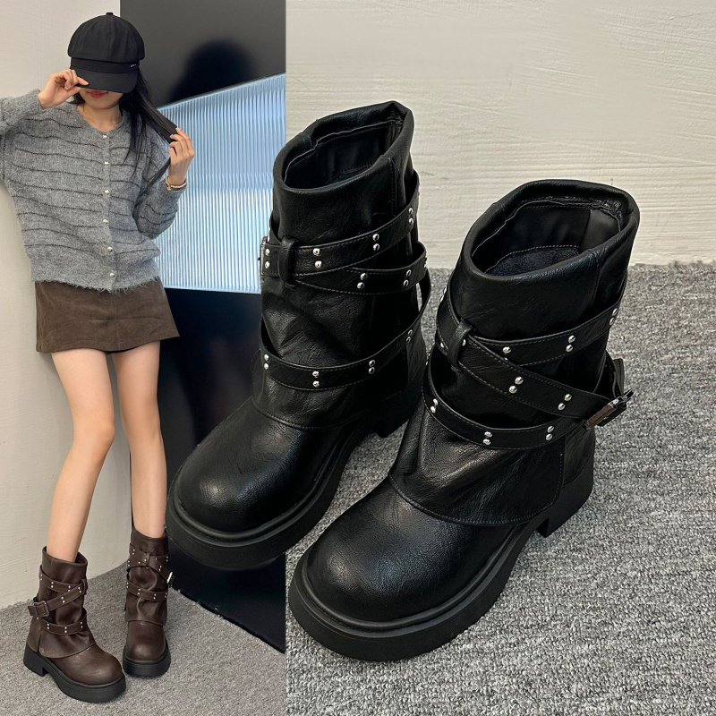 美拉德西部女靴2025新款