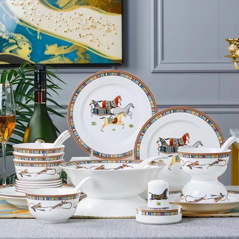 鸿记陶瓷高温瓷餐具源头工厂发货