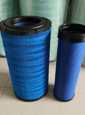 K2037空气滤芯适配工程机械挖掘机空气滤清器空气滤芯PU2037/2137