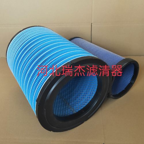 K3141空气滤芯适配新款红岩杰狮PU胶滤清器全胶纤维日野华菱空滤