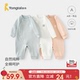童泰婴儿连体衣春秋纯棉宝宝衣服家居服睡衣满月百天哈衣爬服春装