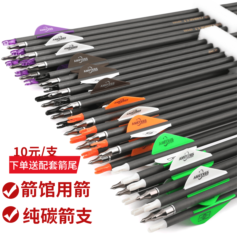 AMEYXGS纯碳箭支反曲复合弓用箭
