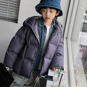 儿童羽绒服2023冬装新款洋气中小童白鸭绒上衣潮男童保暖连帽外套