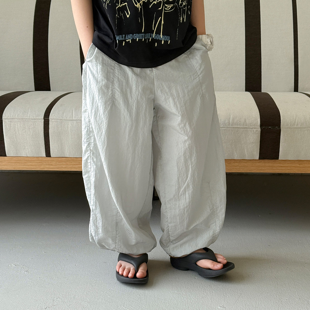 儿童长裤防蚊防晒裤子2026新款夏装韩版直筒宽松男女孩轻薄束脚裤