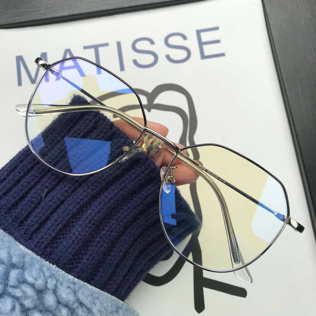 小红书近视眼镜防蓝光辐射电脑眼镜女大框护目镜潮复古平光眼镜男