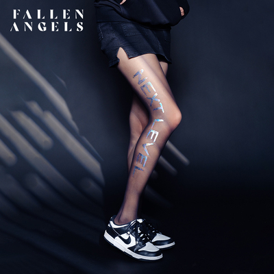 FallenAngels辣妹黑丝袜配卫衣