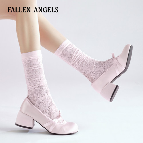 FA夏季薄款镂空性感复古小腿女袜