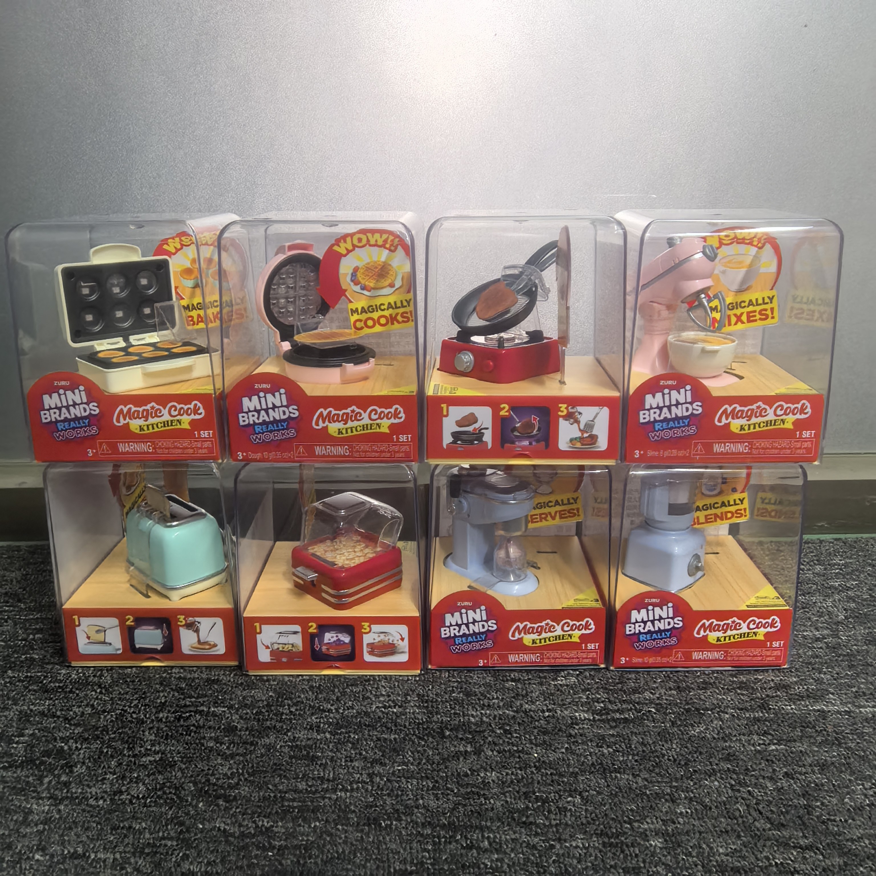 ZURU迷你掌上厨房小家电系列面条机面包机烤箱儿童仿真厨房玩具