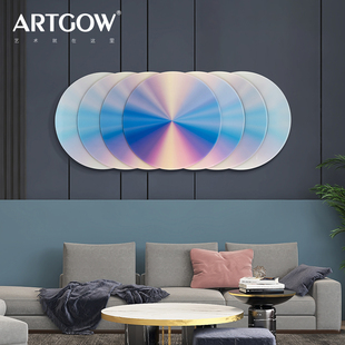 炫彩亚克力贴片装饰画客厅现代简约卧室玄关3D立体装置艺术挂画