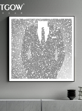 时尚风工作室展柜装饰画