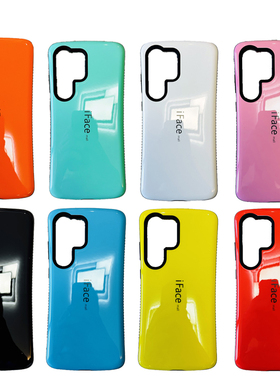 iFace适用三星S24Ultra手机壳防摔加厚硅胶套弧形小蛮腰S25镜面烤漆壳波点S25Ultra日韩风三防壳潮