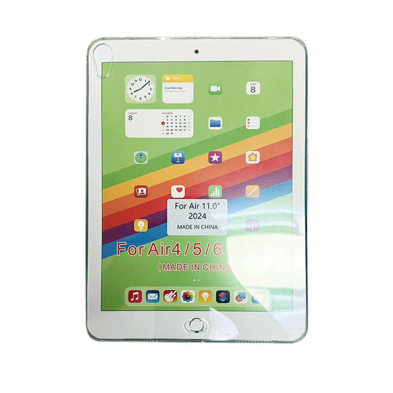 适用苹果iPadAir平板保护套硅胶TPU透明壳超薄ipad pro外壳简约清水套防摔四角加厚ipadmini23456壳10.2寸套