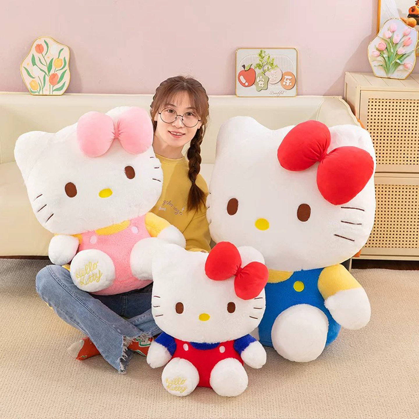 猫咪哈喽KT毛绒公仔大号玩偶玩具