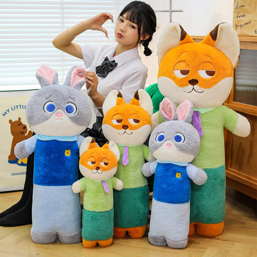 疯狂动物城朱迪尼克毛绒抱枕