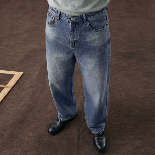 【Baggy蓝牛】MRA水洗浅色牛仔裤