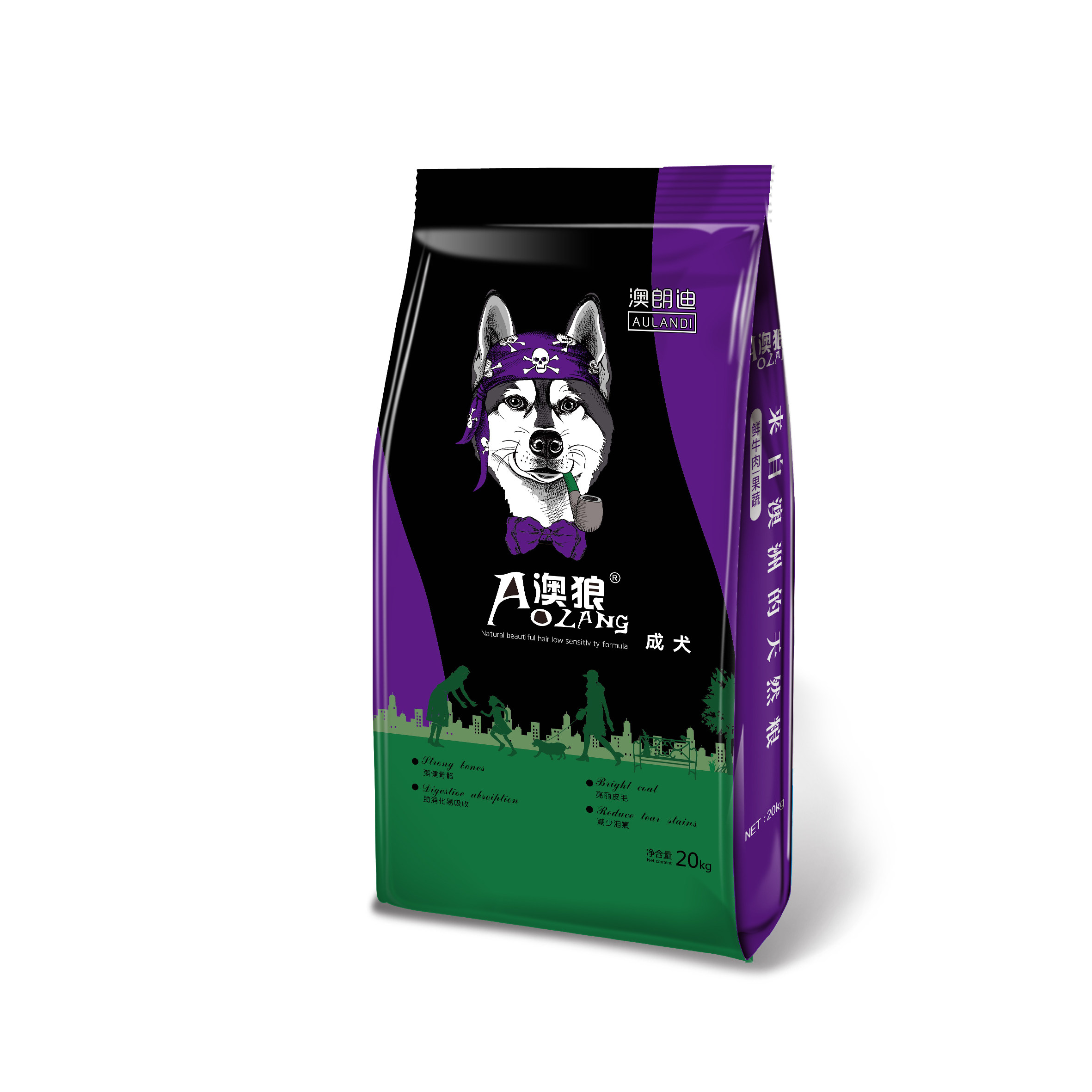 澳狼公斤奶糕牛肉金毛通用型成犬