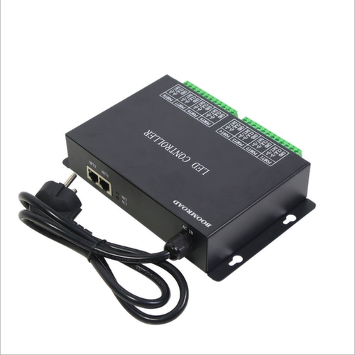 H801RC编程8口控制器DMX512协议和TTL/SPI协议室外全彩灯带点光源