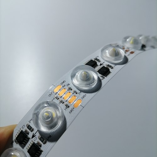 Dmx512 40灯rgbw单点单控24V20mm漫反射灯带柔性不防水全彩线条灯